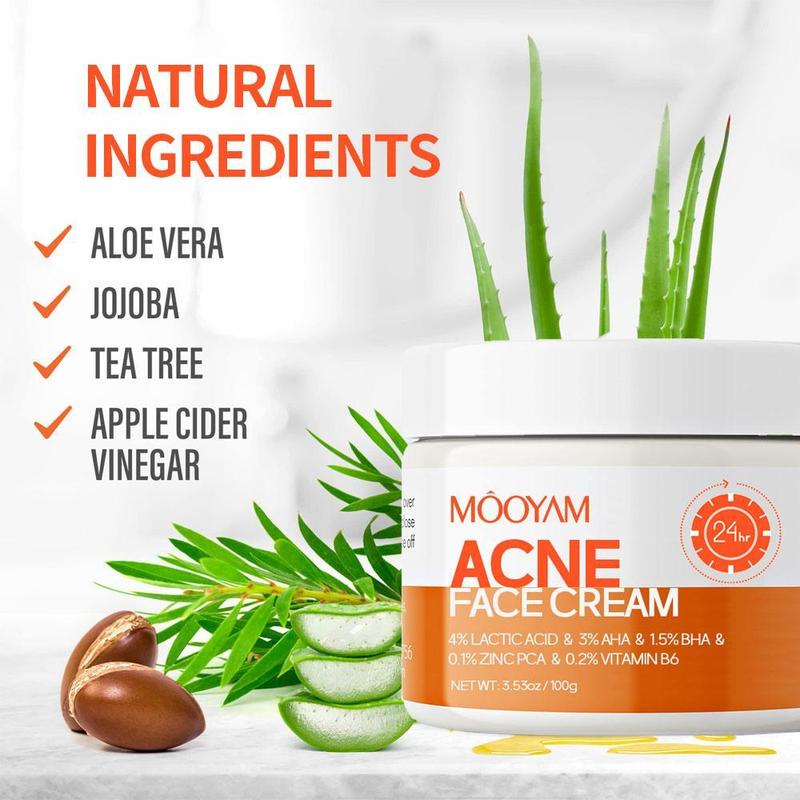 MOOYAM Acne Scar Treatment Cream 50ml Centella & Snail Repair Cream Post-Acne Marks Removal Acne&Pimple Treatment Fragrance Free Paraben Free Skincare Salicylic Skin Repair Sensitive Teens free skincare