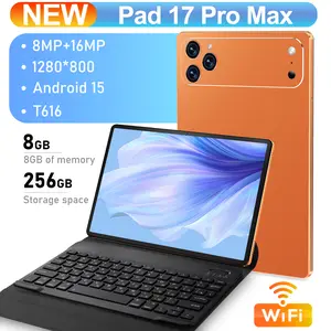 2025 New Model Pad 17 Pro Max 10.1 Inch Tablet PC | 8GB + 256GB | Android 15 System | With Keyboard Protective Case Set