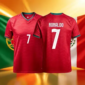 2026 Portugal National Home Away 7# Cristiano Ronaldo Short And Long Sleeve Soccer Jersey Fans Version Breathable