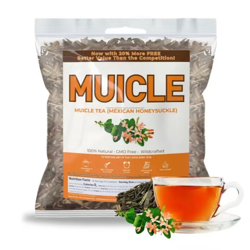 Viral Muicle Mexican Honeysuckle Herbal Tea - 4oz 100% Natural, Vegan, Non-GMO, Caffeine-Free Loose Leaf Fruit & Herbal Tea, Traditional Flavor Infusion