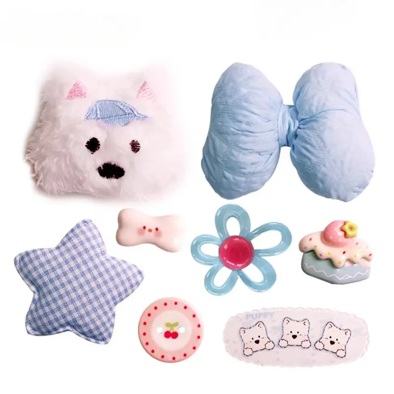 West Highland Blue Puppy Hole Shoes Accessories Shoe Flower Cartoon Buckle Accessories