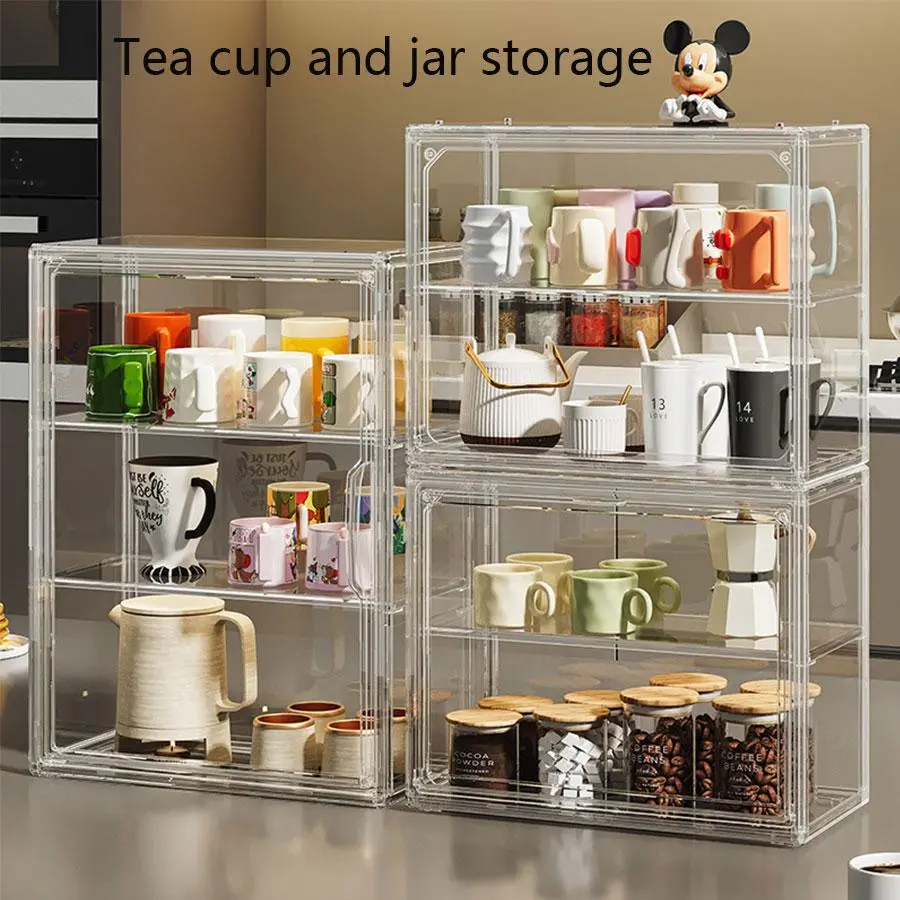 Multi-Layer Blind Box Storage Display Case for Action Figures, Transparent Showcase for Collectibles & Cake Presentation, Versatile Organizer, Clear Storage Box, Clear Storage Bins