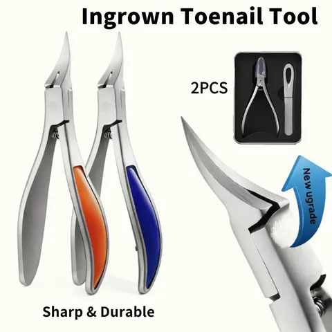 Eagle-Beak Nail Clipper for Thick & Ingrown Nails - Sharp & Durable 2PCS Upgrade Tool for Easy Glide