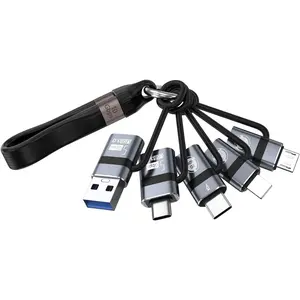 USB A to USB C 3.0 OTG Adapter, USB C to  Converter, IP to Type-C Converter, and Type-C to USB A OTG 3.0 Adapter (6 Pieces), Supporting   and Data Transfer