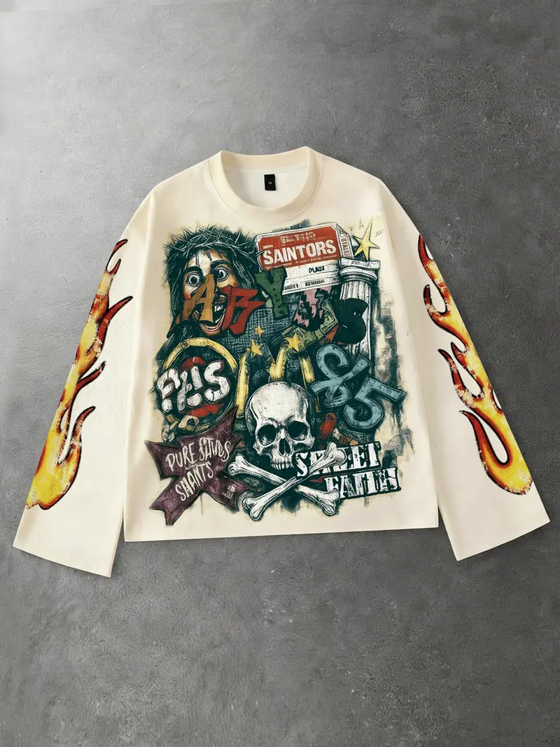 long sleeve graphics y2k - TikTok Shop
