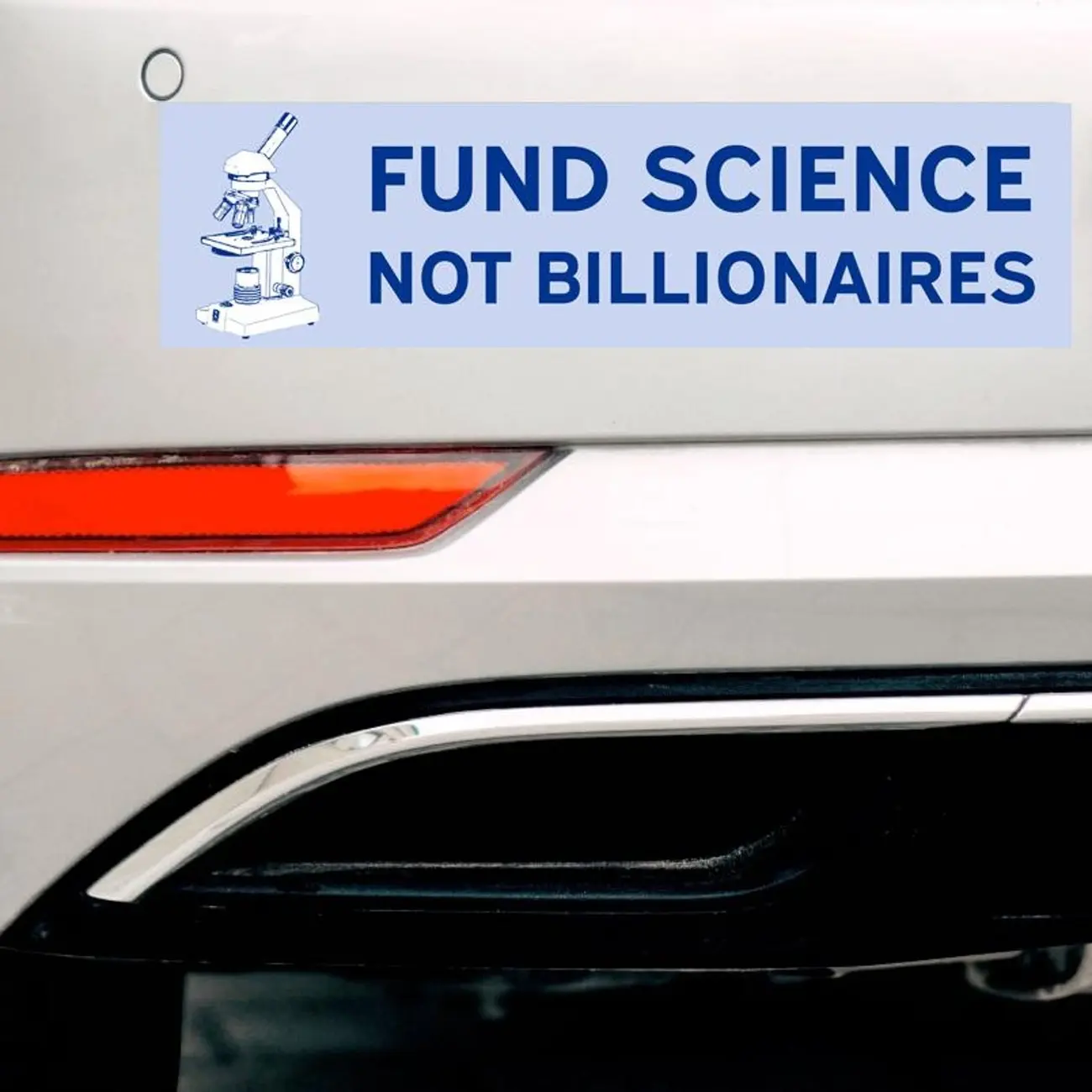 Fund Science, Not Billionaires Bumper Sticker - Anti-Trump Anti-Elon Anti-Musk Anti-GOP Anti-Republican - Support NIH NSF Research