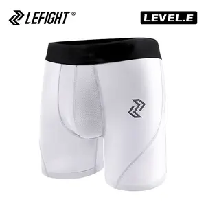 LEFIGHT Men's Sports Boxer Briefs 3-Pack High Stretch Compression Fitness Basketball Shorts Moisture Wicking Spandex Tights for Workout Gym Underwear