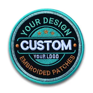 Custom Logo Patch - Personalized Embroidered Logo Patch - Sew/Iron on / Hook & Loop Company Logo Patches for Clothing, Backpacks, Hats