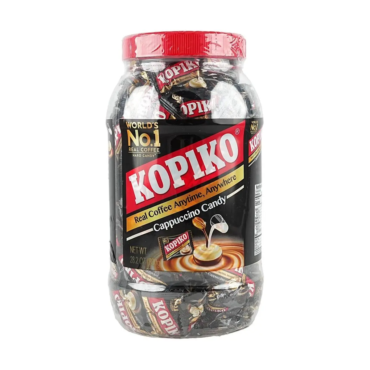 KOPIKO Cappuccino Candy Bulk Pack 800g - Rich Coffee Flavor Hard Candies for Coffee Lovers
