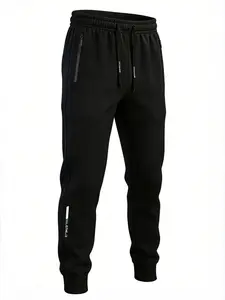 Breathable Quick-Dry Jogger Pants - Lightweight Gym Joggers with Zip Pockets, Reflective Stripe & Drawstring Waist - Ideal for Running, Training, Workout or Everyday Casual Wear