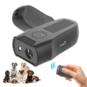 New Dog Bark Deterrent, Rechargeable Ultrasonic Dog Repeller, Safe 25khz Sound Wave Frequency, Professional Dog Training Tool, LED Indoor/outdoor Barking Silencer