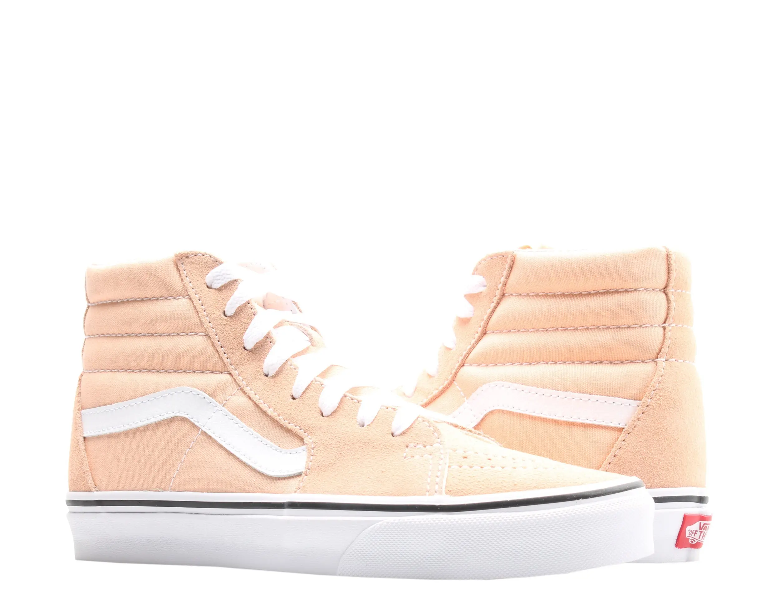 Vans Sk8 Hi Classic Bleached Apricot Sneaker in White | High-Top