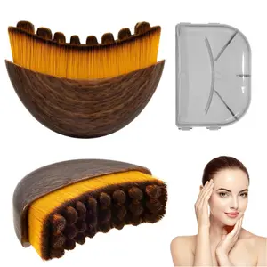 2 PCS Summervibes Lymphatic Contour Face and Body Brush for Jawline & Chin Sculpting – Dry Brushing Massager for Lymphatic Drainage & Facial Fatigue Relief, Ergonomically Designed to Fit The Skin Precisely