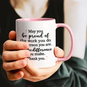 1pc, May You Be Proud Coffee Mug, Thank You Gifts For Women, Employee Appreciation Gifts, Thank You Gifts For Teacher Coworker Friends Nurses, Gifts For Bosses Supervisor, Thank You Mug, 11oz