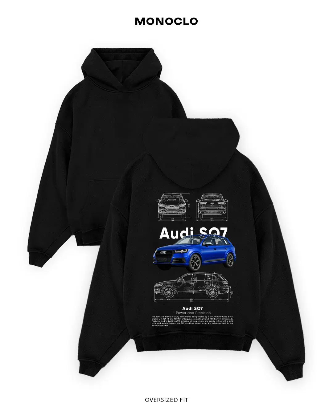 Audi SQ7 2017 Hoodie – Audi SUV Hoodie, Performance Luxury Gear