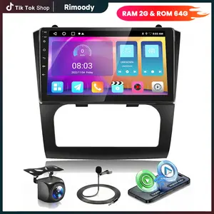RIMOODY 9-Inch Android Car Radio Stereo for Nissan Altima 2008-2012, 2/4+64G Auto A/C Android Auto Player, Wireless Carplay Touchscreen, Bluetooth Audio Receiver with GPS WiFi Support, Backup Camera, FM/RDS, SWC