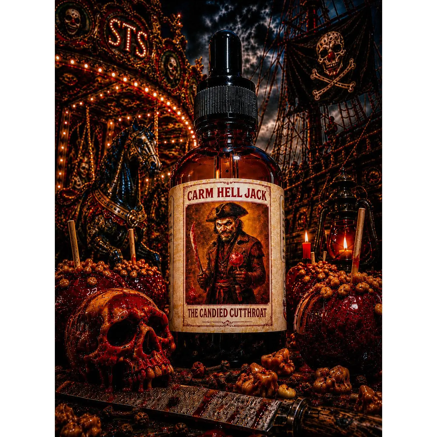 Carm Hell Jack - Candied Apple, Praline, And Whiskey Beard Oil, Butter & Cologne