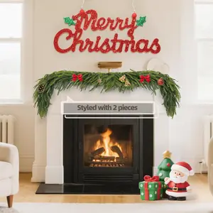 【Super Deal】Silvanest 6ft & 9ft Artificial Cedar Garland Realistic Christmas Holiday Decoration for Home Table Fireplace Mantel & Staircase & Christmas Gift 2025 christmasdecor decor