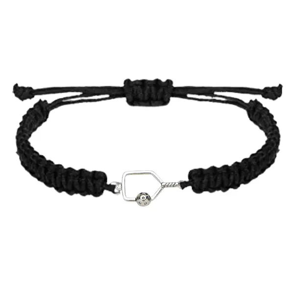 Pickleball Paddle Adjustable Rope Bracelet