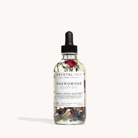 Pheromone Body Oil | Crystal Infused Dry Body Oil by Crystal Irie