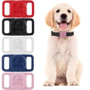(Pet AirTag Case Holder) Waterproof Silicone Holder for Dog and Cat Collars - IP68 Compatible with Apple AirTags