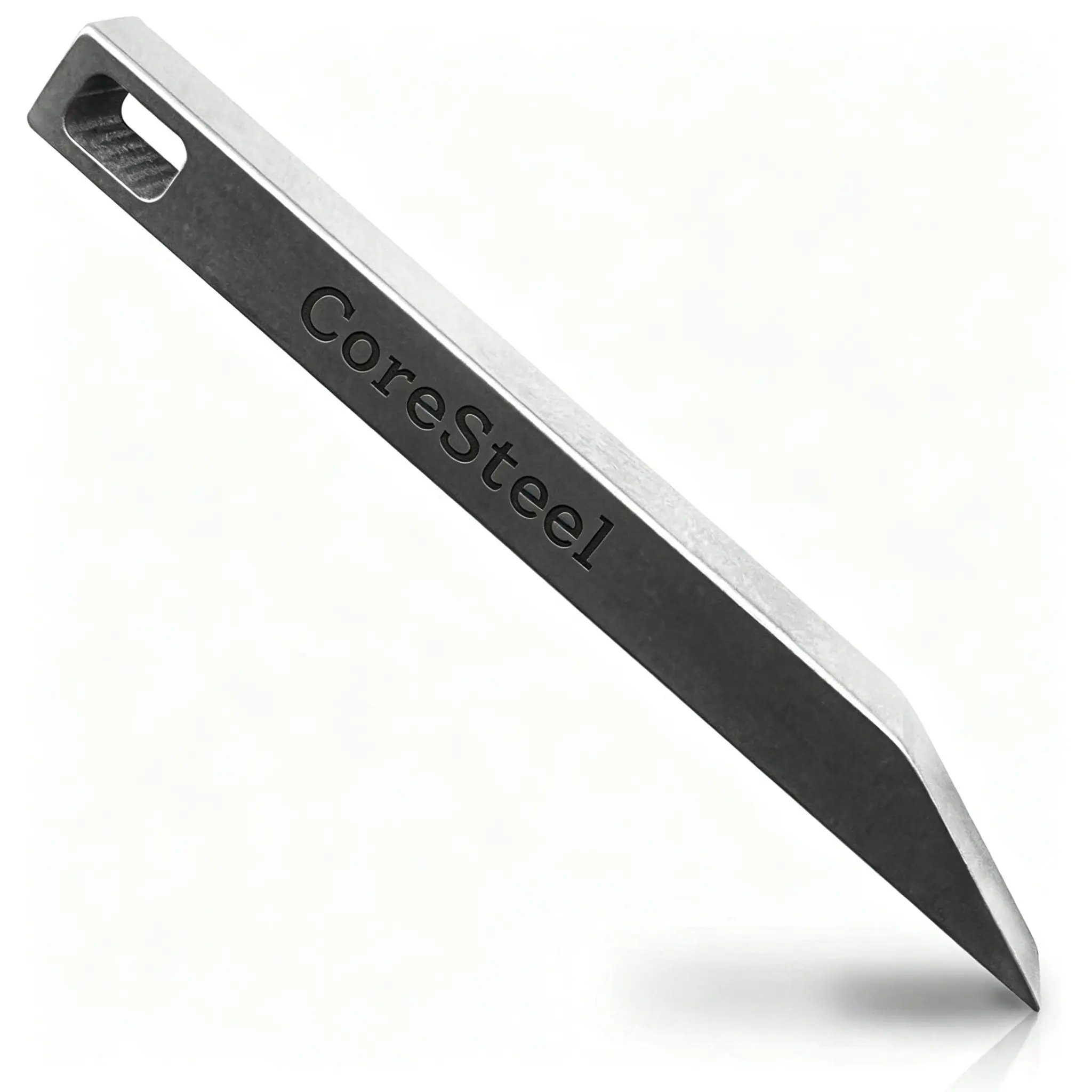 CoreSteel The Mighty Bar - Super Strong Stainless Steel Mini EDC Keychain Crowbar, Portable Multifunctional Hand Tool for Bottle Cap Opening, Sticker Removal