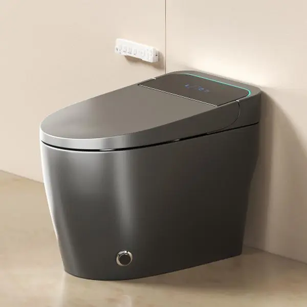 Bellemave Sensor 1-Piece Bidet-Combination Toilet with Auto Open/Close Lid, Heated Seat, Warm Water, Dryer, Night Light, LED Display, Remote Control (Home Improvement Bathroom Fixture), Toilet With Lid