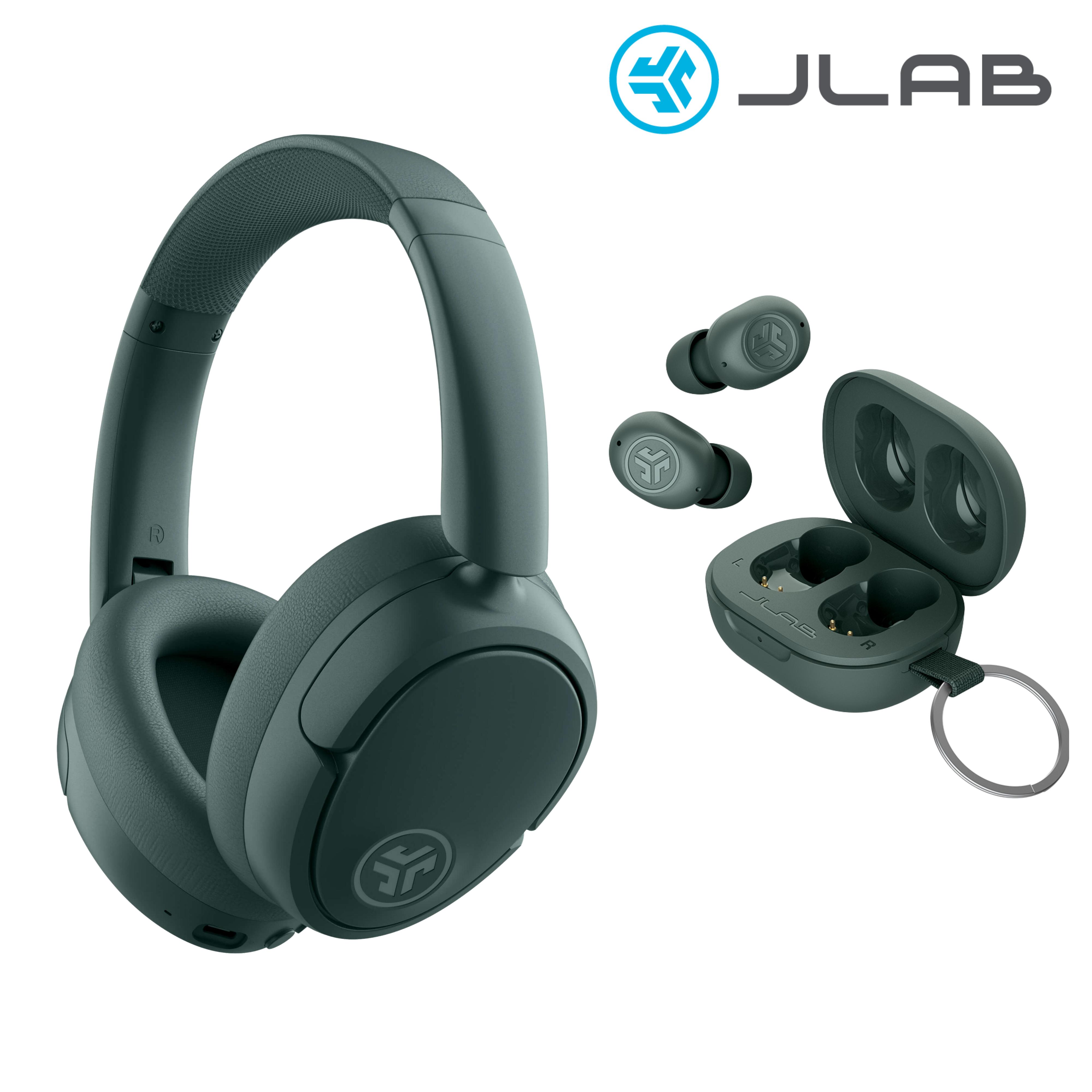 JLab JBuds Lux ANC & Mini Sage Gift Set, 1 set of Earbuds Headphones