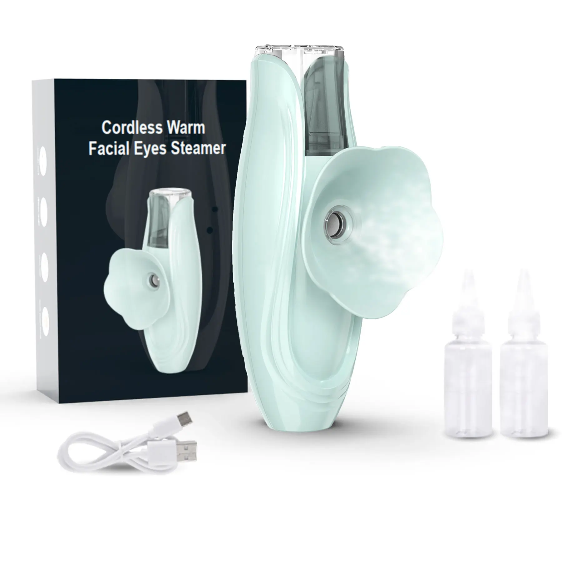 acial Steamer and Eyes spa 2in 1. Mini Portable Professional hot Facial Steamer for Facial Deep Cleaning，The LADY RIGHT Handheld Ionic face steam, Unclogs Pores Soothing for Eye Fatigue and Dryness