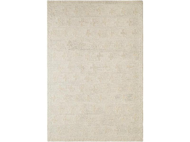 Livabliss GND2370-810 Decorative Soft Area Rug, 8'x10' Rectangular 100% Wool Hand-Tufted Granada Fiber Indoor Rug, Medium Pile, Neutral Tones (Wheat & Medium Gray), Durable, for Home Interior