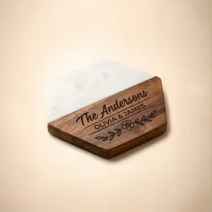 Personalized Coasters, Customized Wedding Gift for Couple