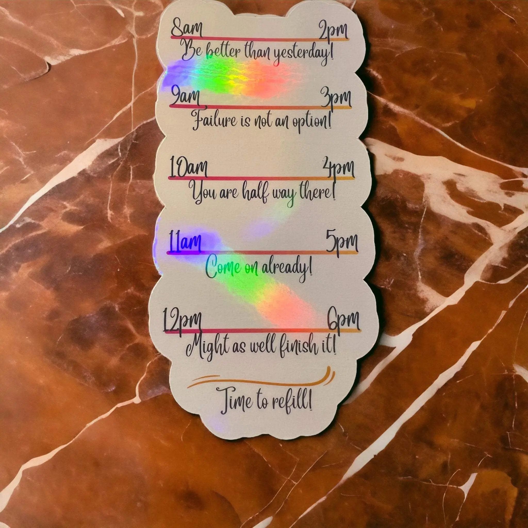 Water Bottle Tracker Sticker