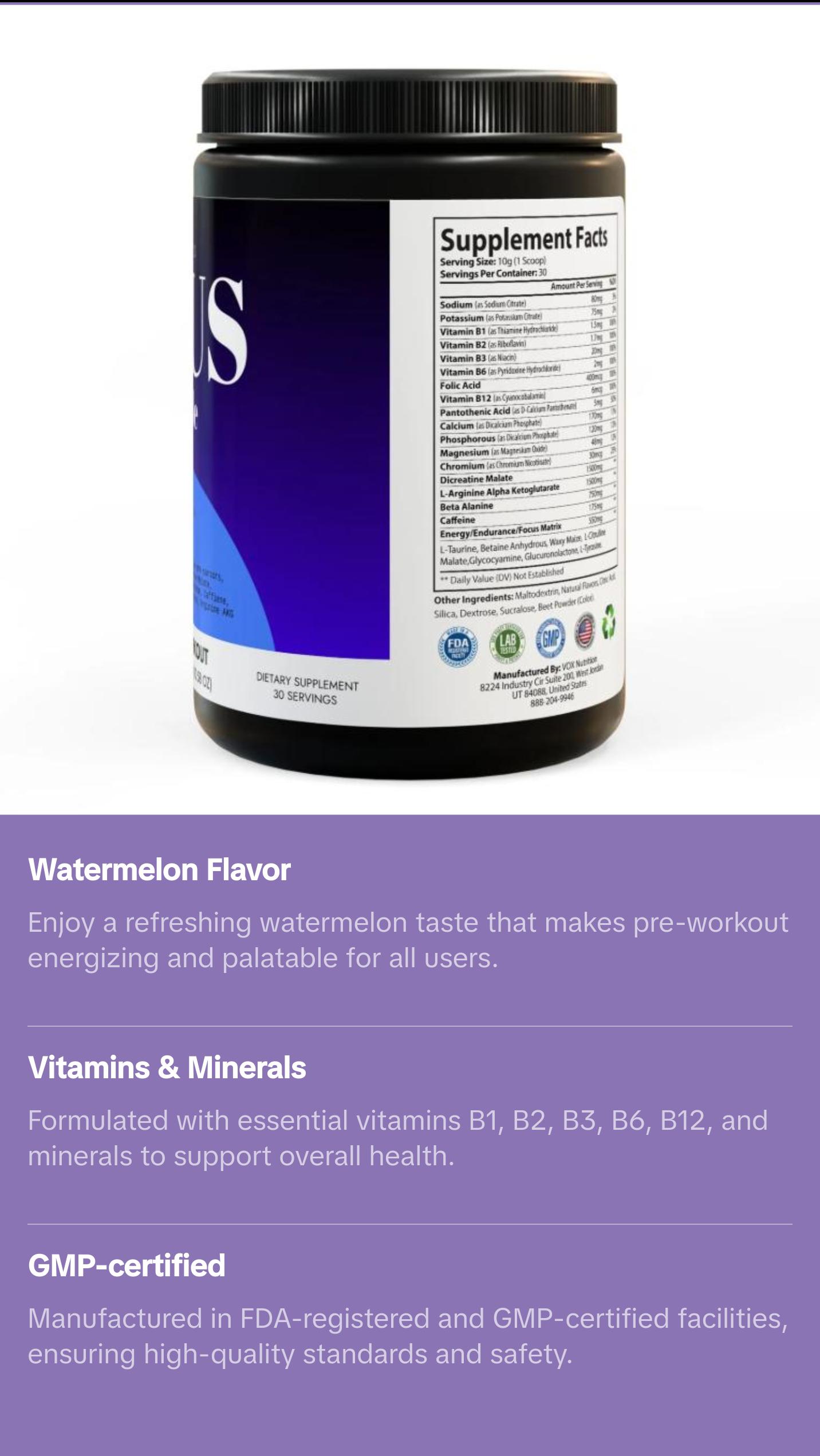 ZEUS Pre-Workout Supplement, Watermelon (300g, 10.58oz) ZEUS Pre-Workout Supplement, Watermelon (300g, 10.58oz)