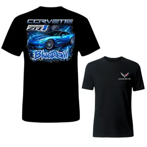 Sport T-shirt, Racing T-Shirt, Sport Car Graphic Tee, Blue Devil Supercharged Performance Shirt, High Speed Street Racing Style, Muscle Car Look, Trending TikTok US