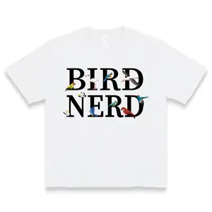 Bird Nerd nature lover graphic tee for women cute bird illustration top wildlife outdoor casual wear