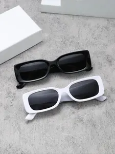 Men's Casual Narrow Frame Sunglasses with Uv400 Protection, Lightweight Durable Design for Outdoor Activities & Daily Use