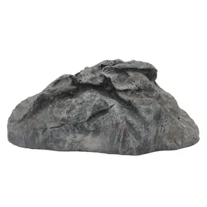 Gardenised QI004667 Outdoor Natural Artificial Lightweight Husk Rock Faux Rock Decor Covers Up Landscape Utilities