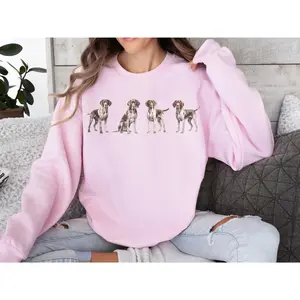 GSP Dog Lover T-Shirt / Sweatshirt / Hoodie, German Shorthaired Pointer Mom tee, Gift for GSP Dog Person, Dog Owner Shirt Gift, Dog Mama Dad Gifts Cotton Crewneck Fabric Womenswear