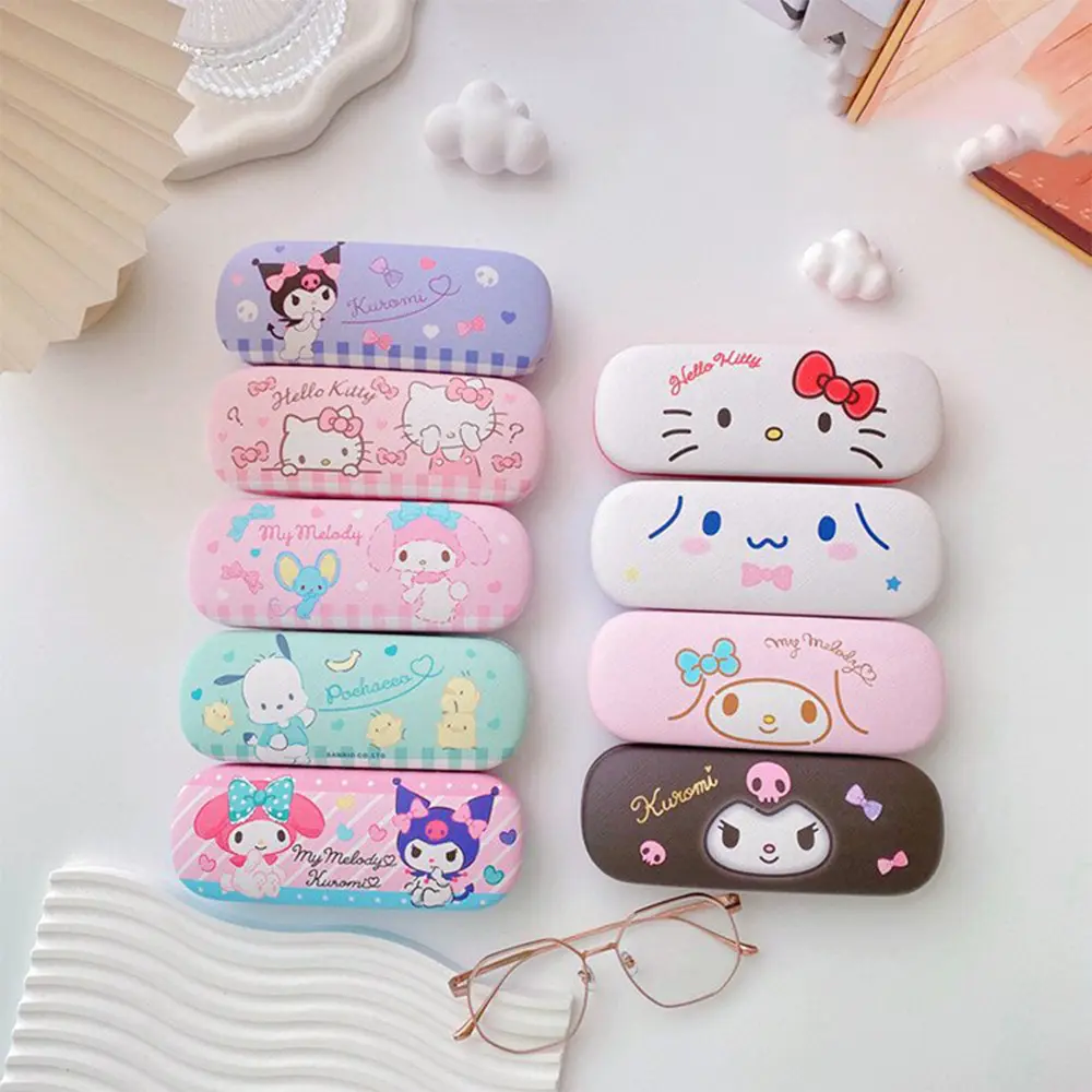 Cute Glasses Case: Kuromi Leather Glasses Case—Shock-Resistant and Durable Glasses Storage Case
