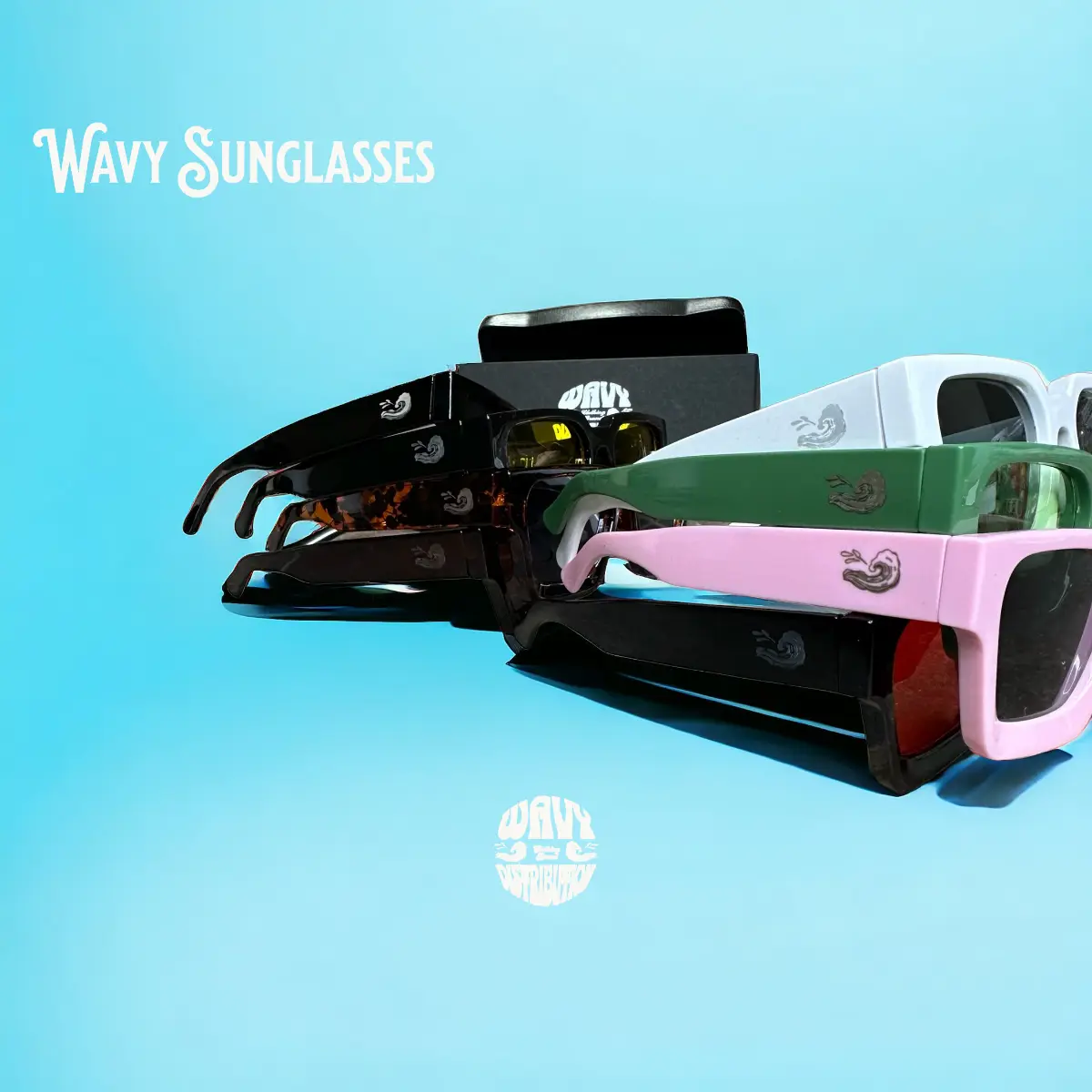 Wavy Box Sunglasses- Urban Fashion, Polarized