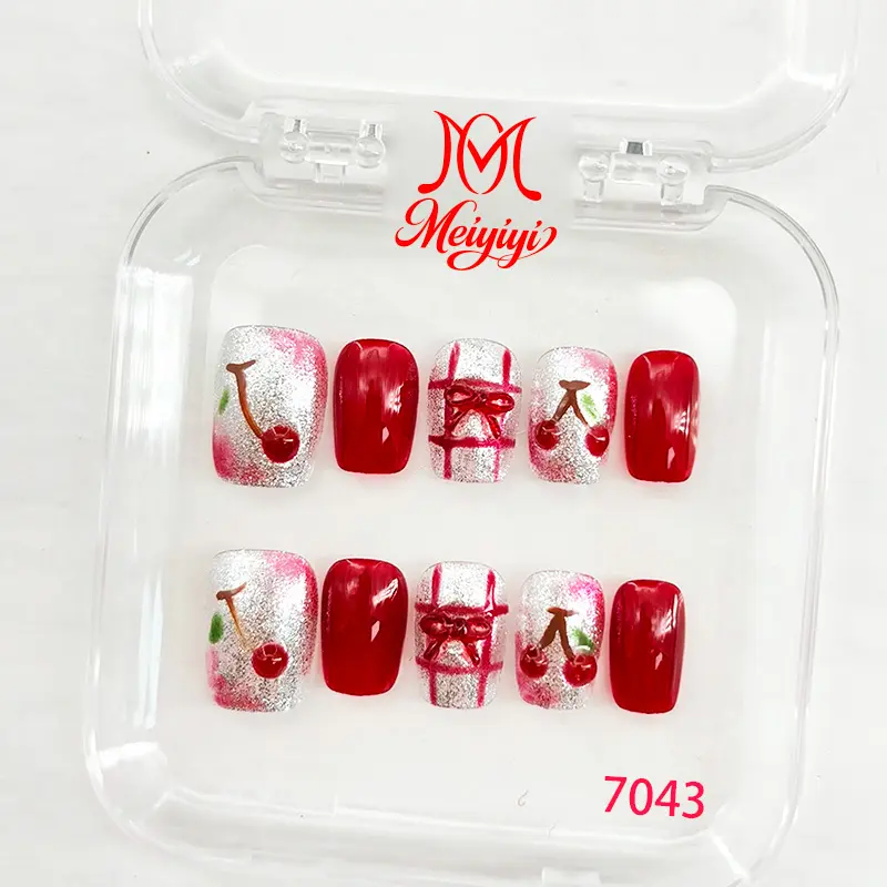 .DP.7043.Red Cherry Wearable Nail .DP.7043.Red Cherry Wearable Nail