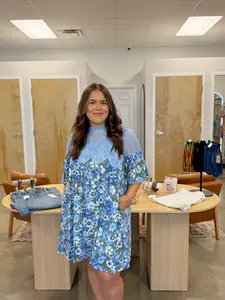 The Blue Bell and Lace Dress