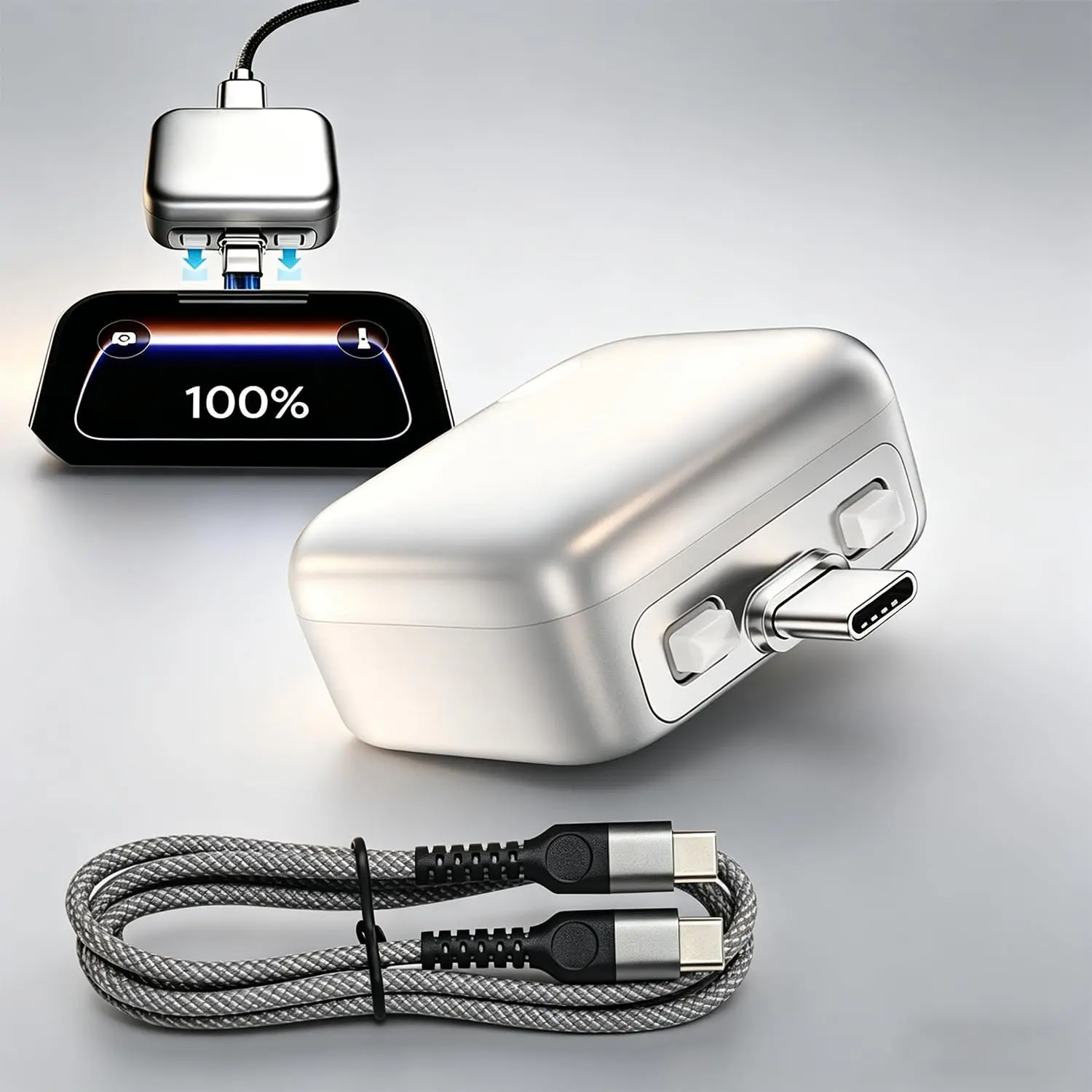 140W AI Smart Recognition Auto-Unplugger, Physical Disconnect Battery Guard, Auto-Eject on Full Charge, Fast Charging Adapter for iPhone, Android, Earphones