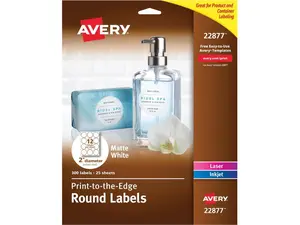 Avery&reg Easy Peel Print-to-the-edge 2" Round Labels