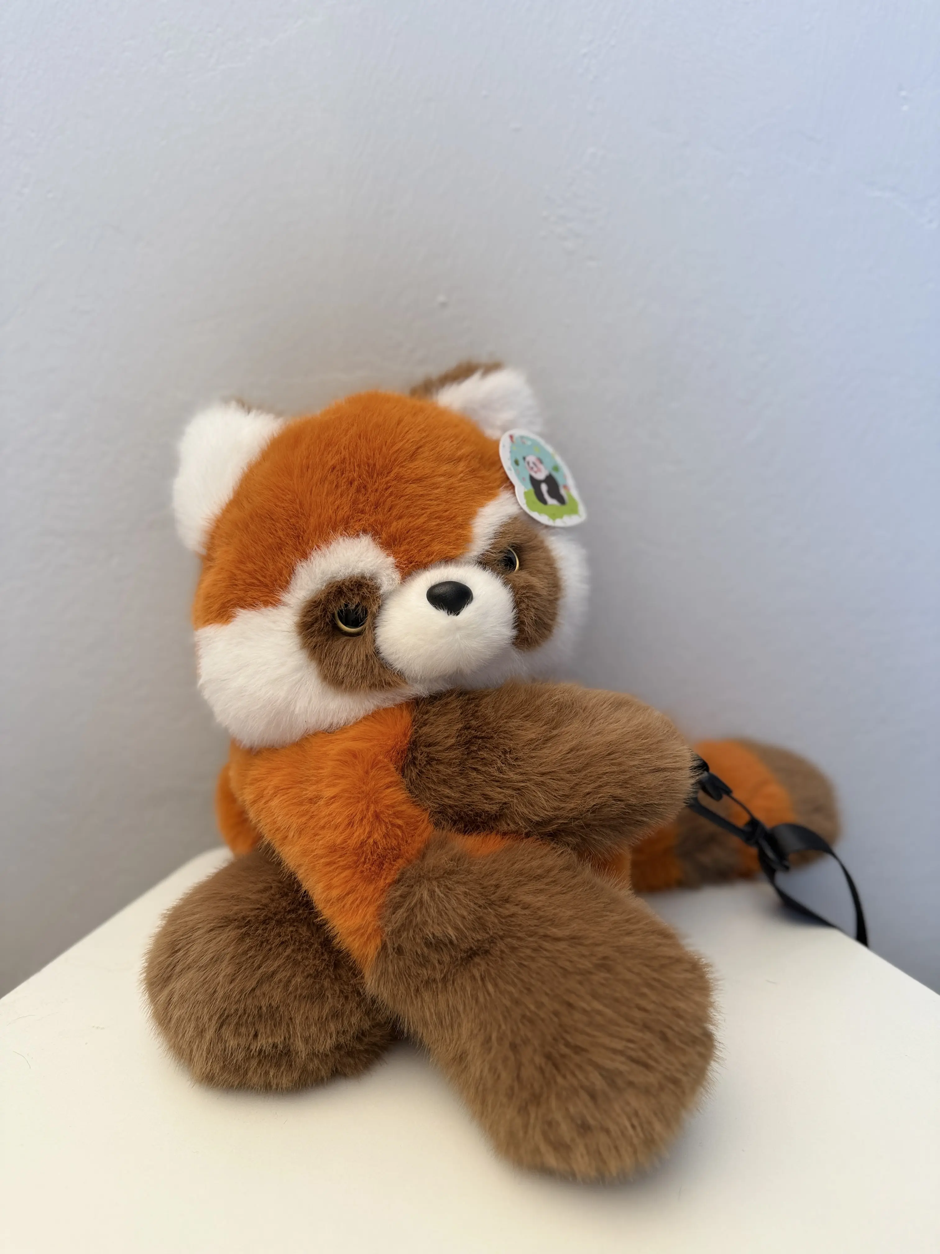 Cute Red Panda Stuffed Animal Crossbody Bag - Fluffy Plush Purse for Girls & Kids