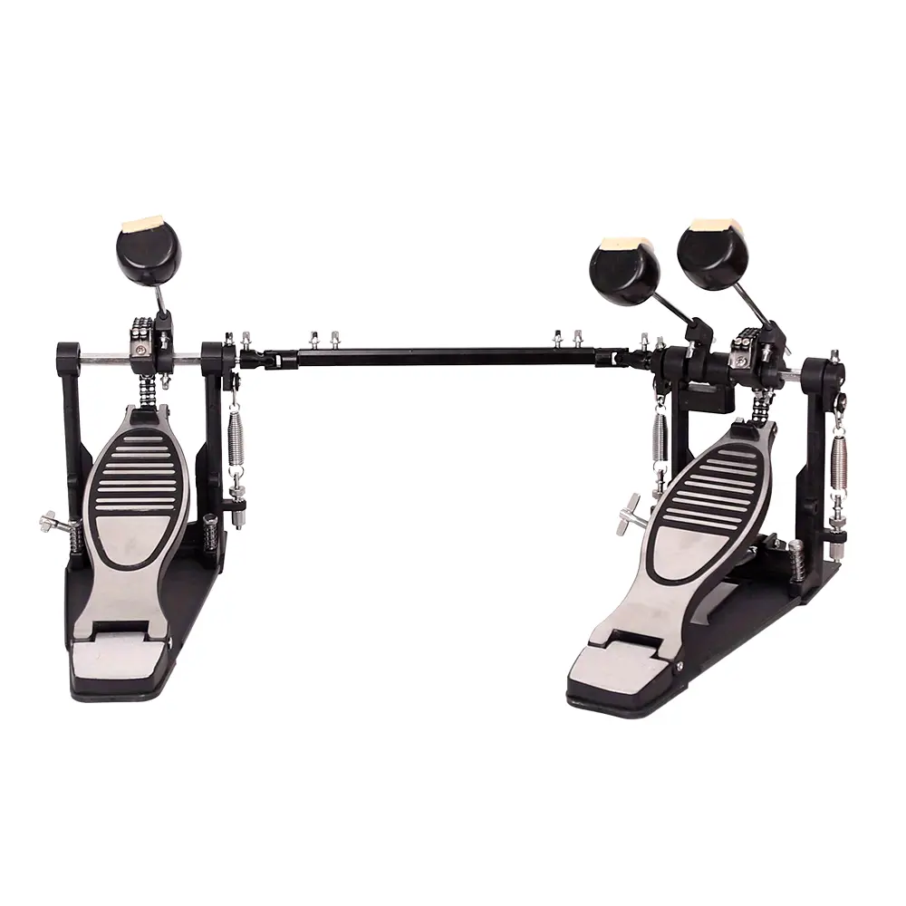 Adjustable Professional Double Kick Drum Pedal - Metal Base Percussion Instrument Accessory