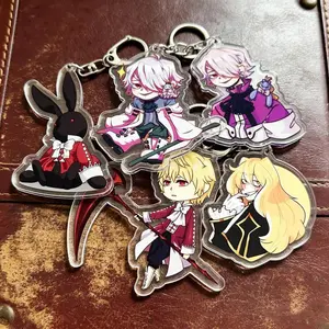Anime Pandora Hearts Keychain Accessories Bag Cartoon Keyrings Jewelry Manga Fans Gifts