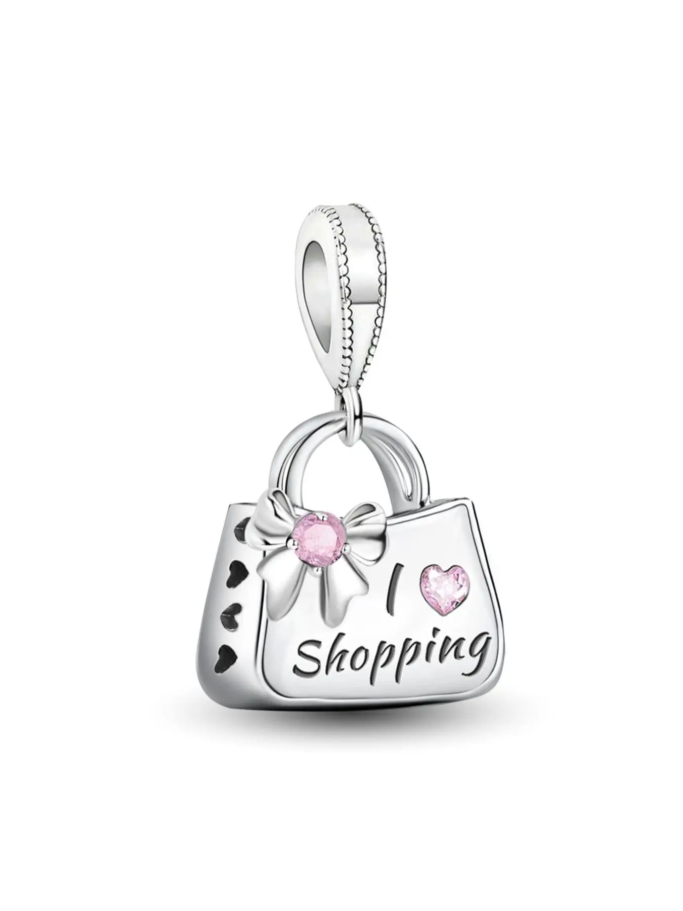 Cute Shopping Bag Design Charms, Fashionable Jewelry Making Accessories for Women & Girls, Trendy All-match & Exquisite DIY Jewelry for Birthday Gift, Stylish Playful Charm, Diy With Charms
