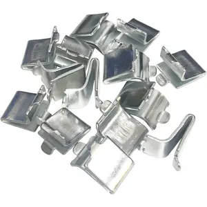 Adjustable Heavy Duty Steel Pilaster Shelf Support Clips - 14 Pieces Durable Hardware for Storage Shelving