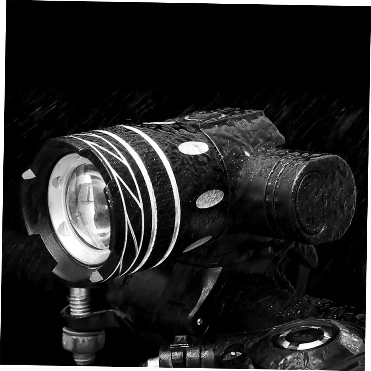 Bicycle Headlight Powerful LED Light USB Rechargeable with Rear lights Modes Durable for Night Riding Camping Hiking and More